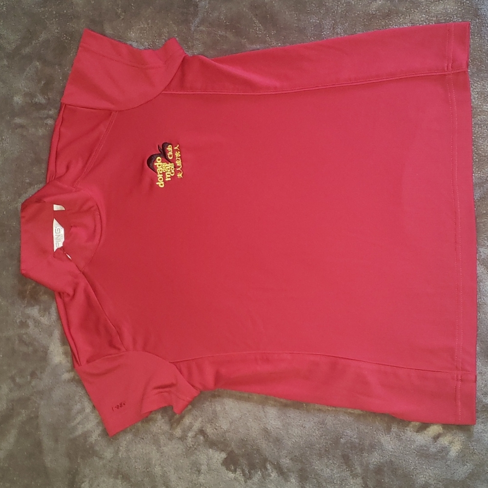 Ping Collection Dorado del Mar Golf Club Red Shirt M